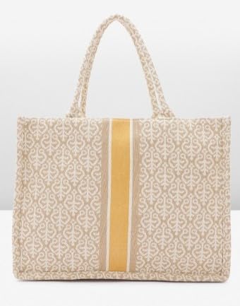 PRIMROSE Ethnic Motifs Printed Oversized Shopper Tote Bag