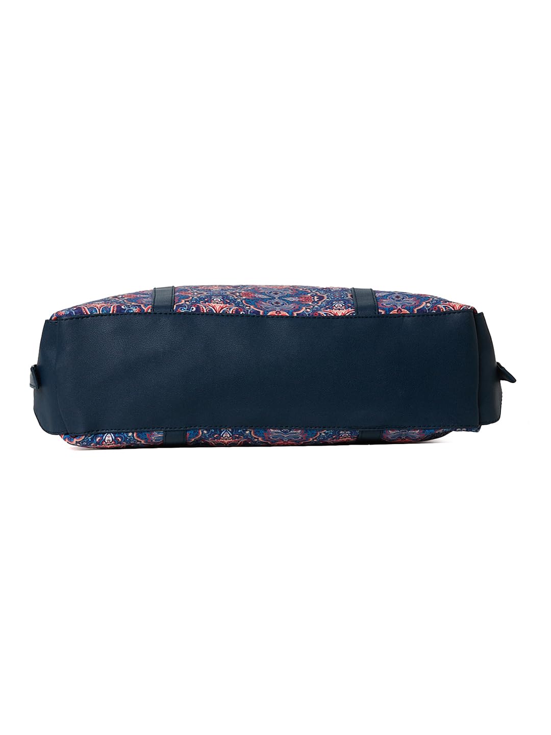 PRIMROSE Patterned Tote Bag for Women, Navy Blue with Floral Design