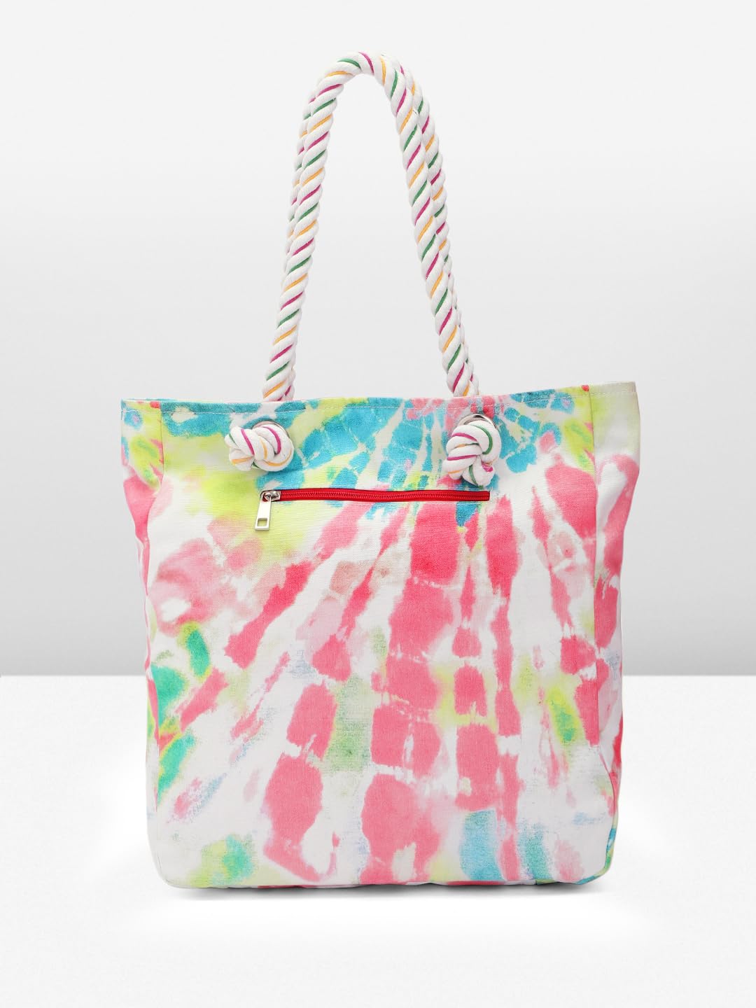 PRIMROSE Tie-Dye Tote Bag with Rope Handles Multicolour