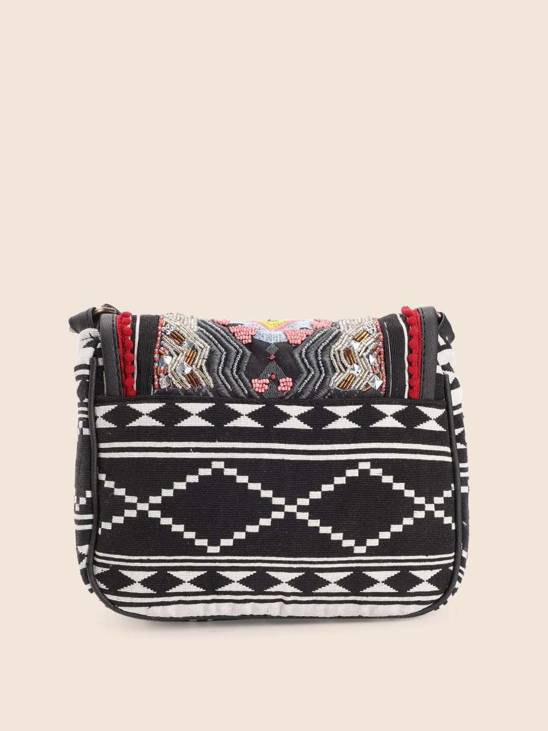 PRIMROSE Ethnic Patterned Crossbody Bag with Adjustable Strap Multicolour