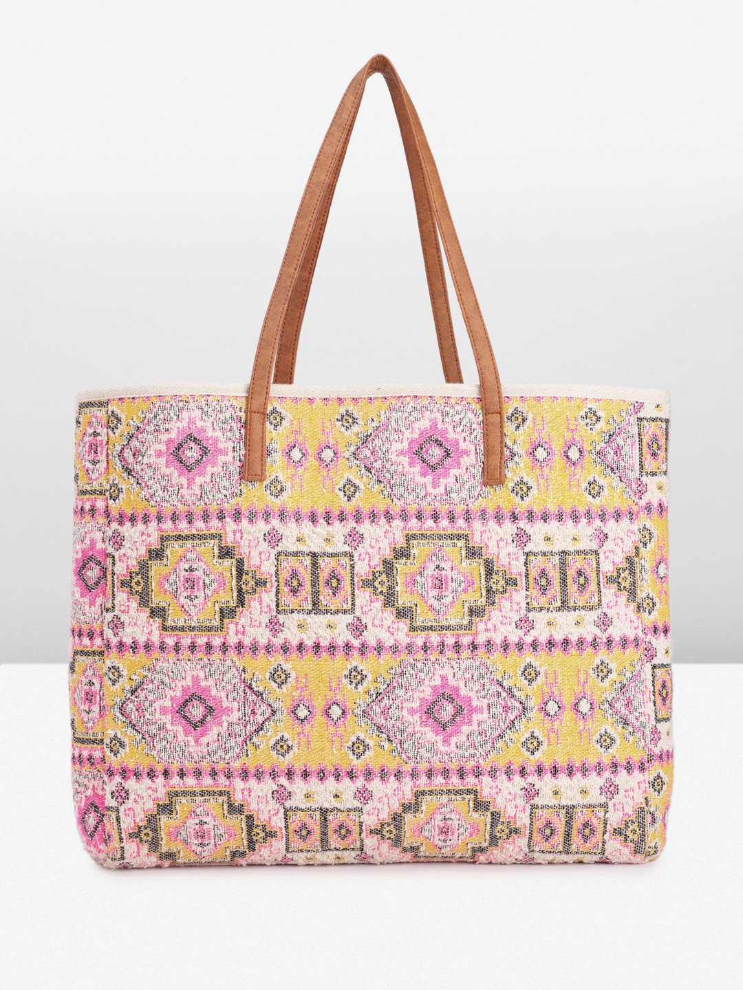 PRIMROSE Bohemian Style Tote Bag for Women, Multicolour Floral Print