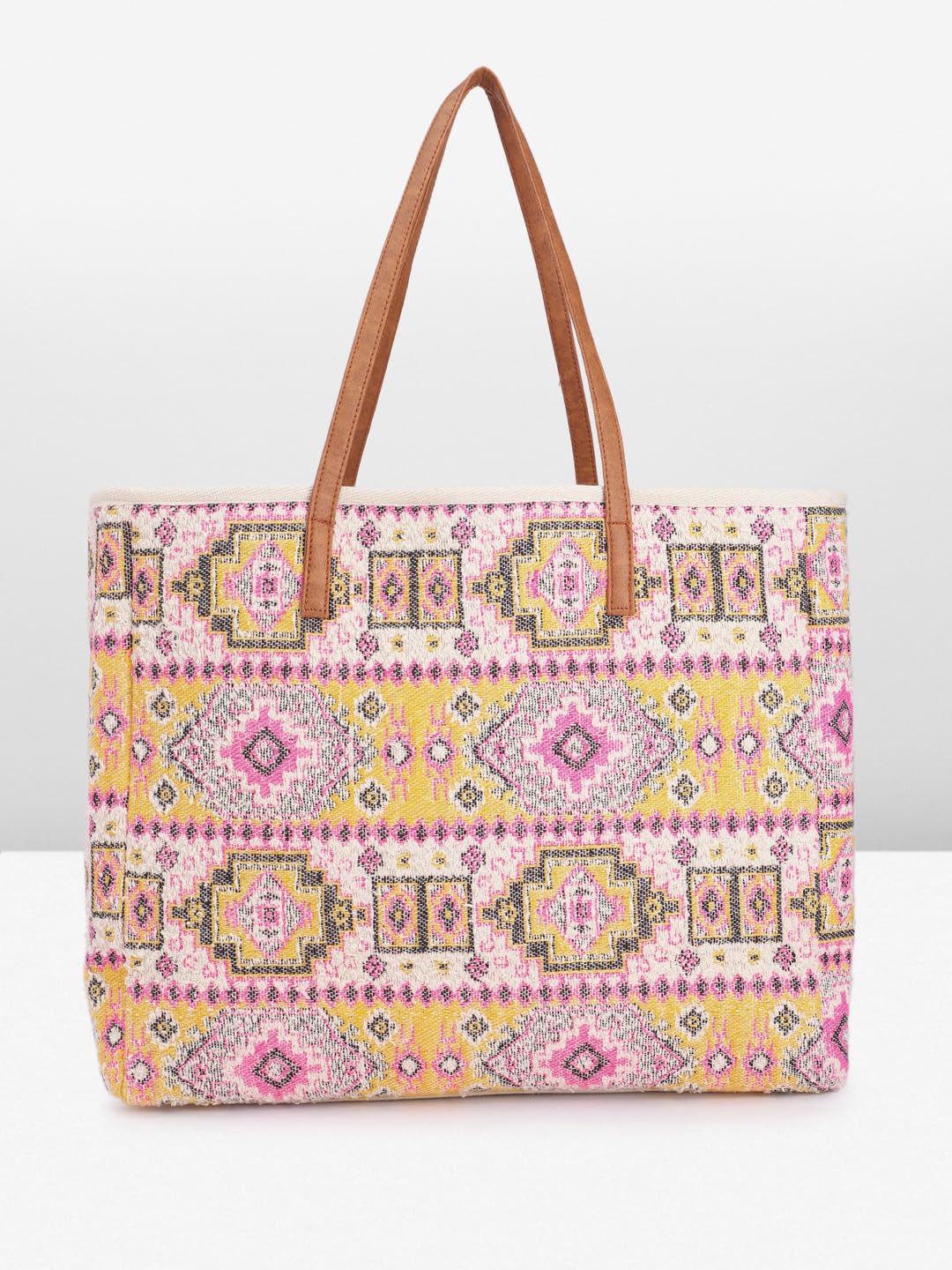 PRIMROSE Bohemian Style Tote Bag for Women, Multicolour Floral Print