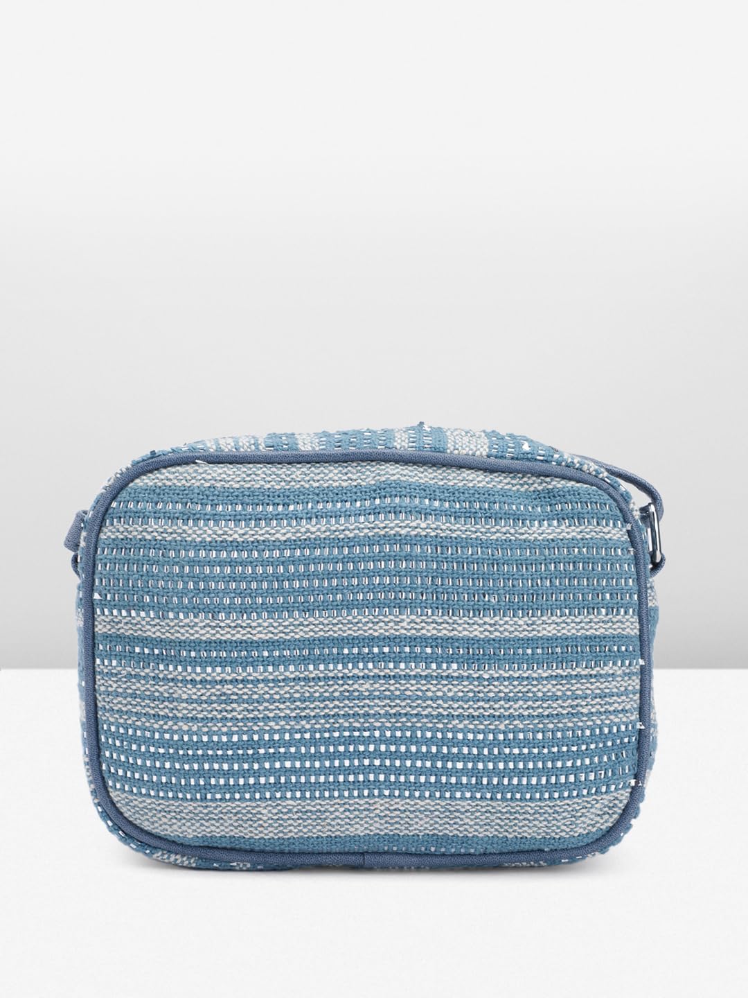 PRIMROSE Women's Woven Crossbody Bag Blue