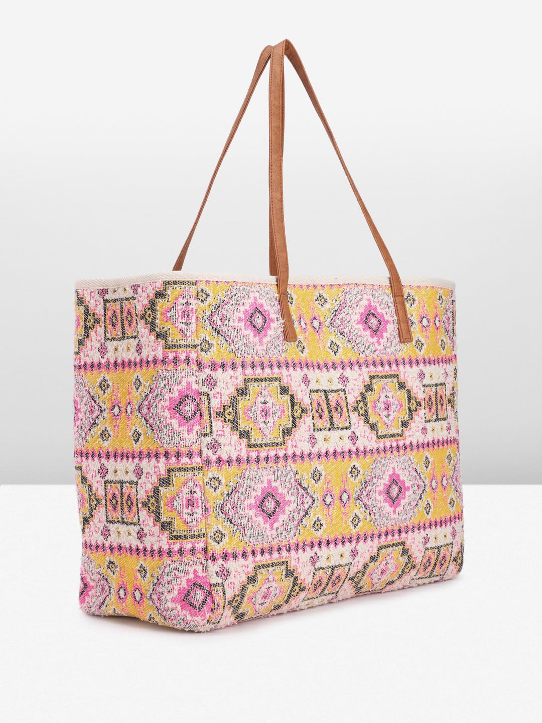 PRIMROSE Bohemian Style Tote Bag for Women, Multicolour Floral Print