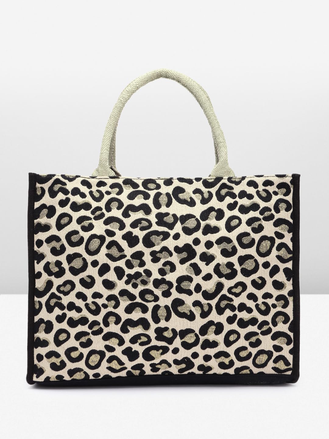 PRIMROSE Leopard Print Handbag with Tassel Detail, 30 cm