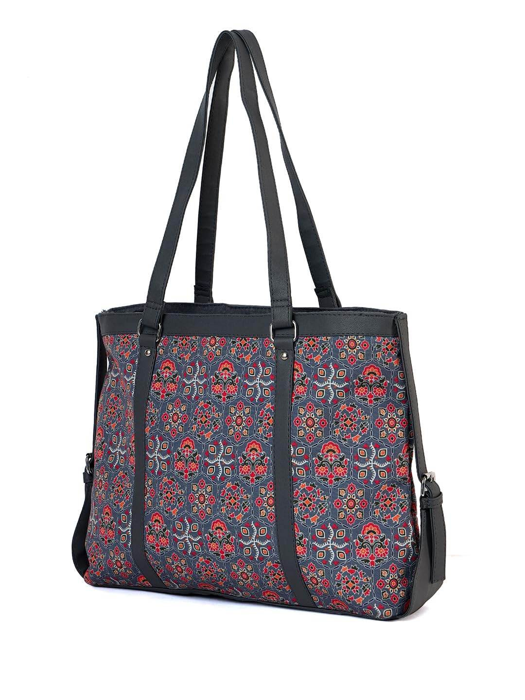 PRIMROSE Printed Tote Bag for Women, Multicolour Floral Pattern, with Shoulder Straps