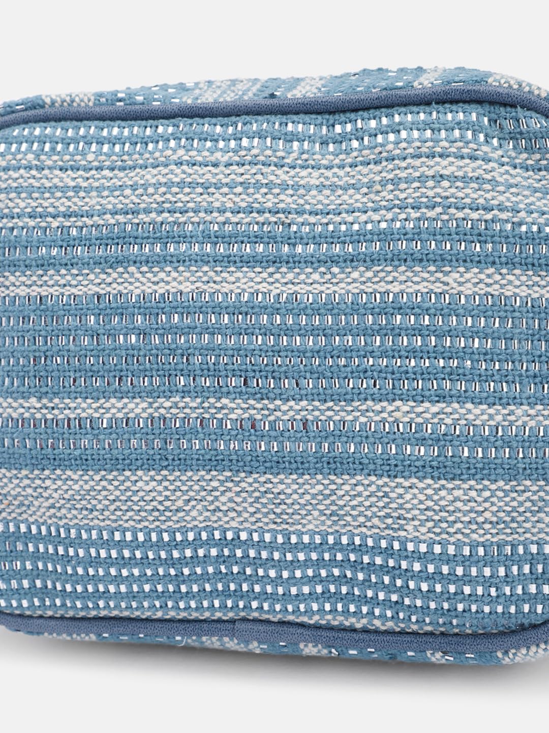 PRIMROSE Women's Woven Crossbody Bag Blue