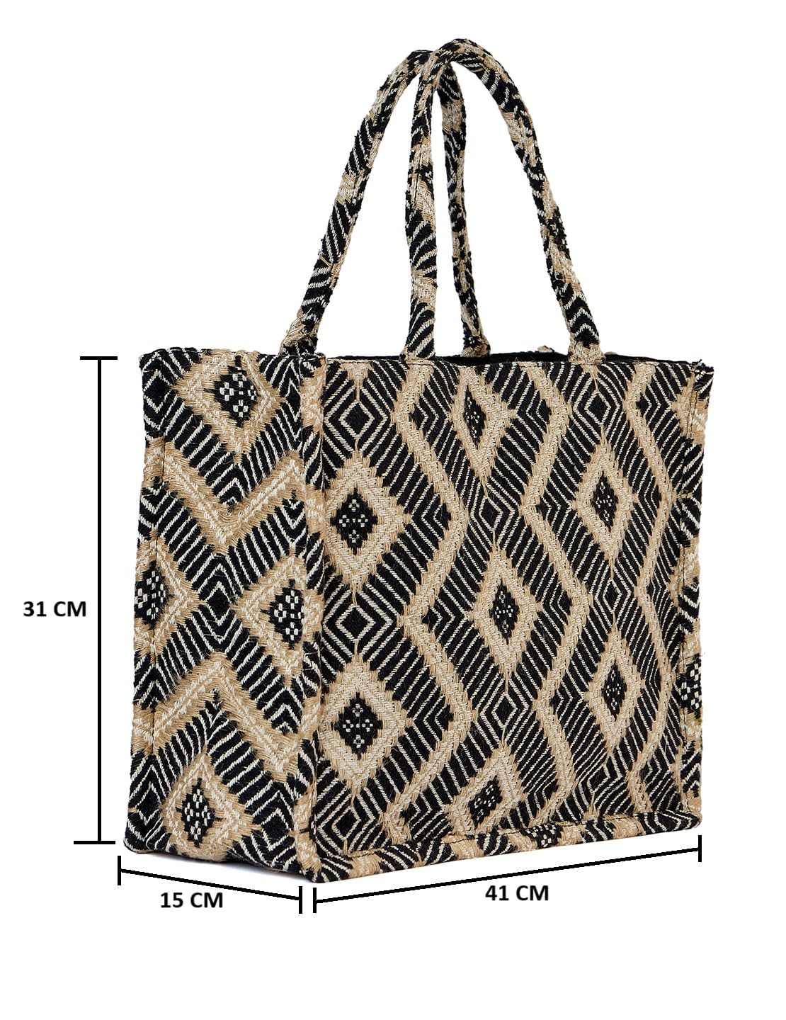 PRIMROSE Abstract Printed Oversized Shopper Tote Bag