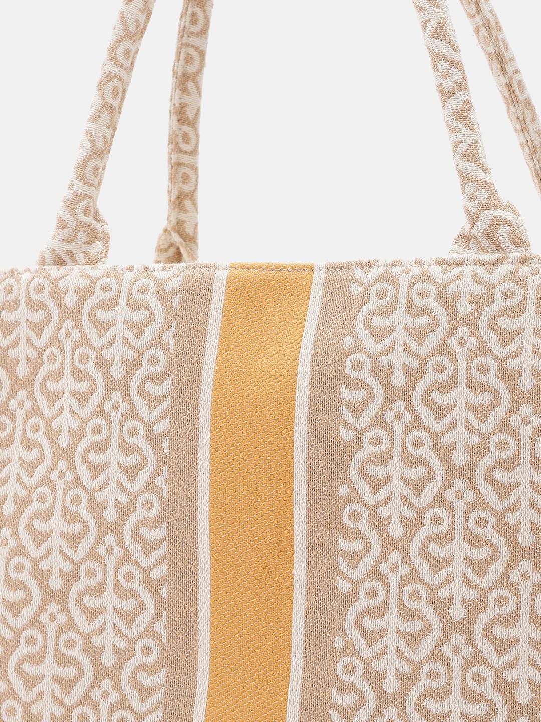 PRIMROSE Ethnic Motifs Printed Oversized Shopper Tote Bag